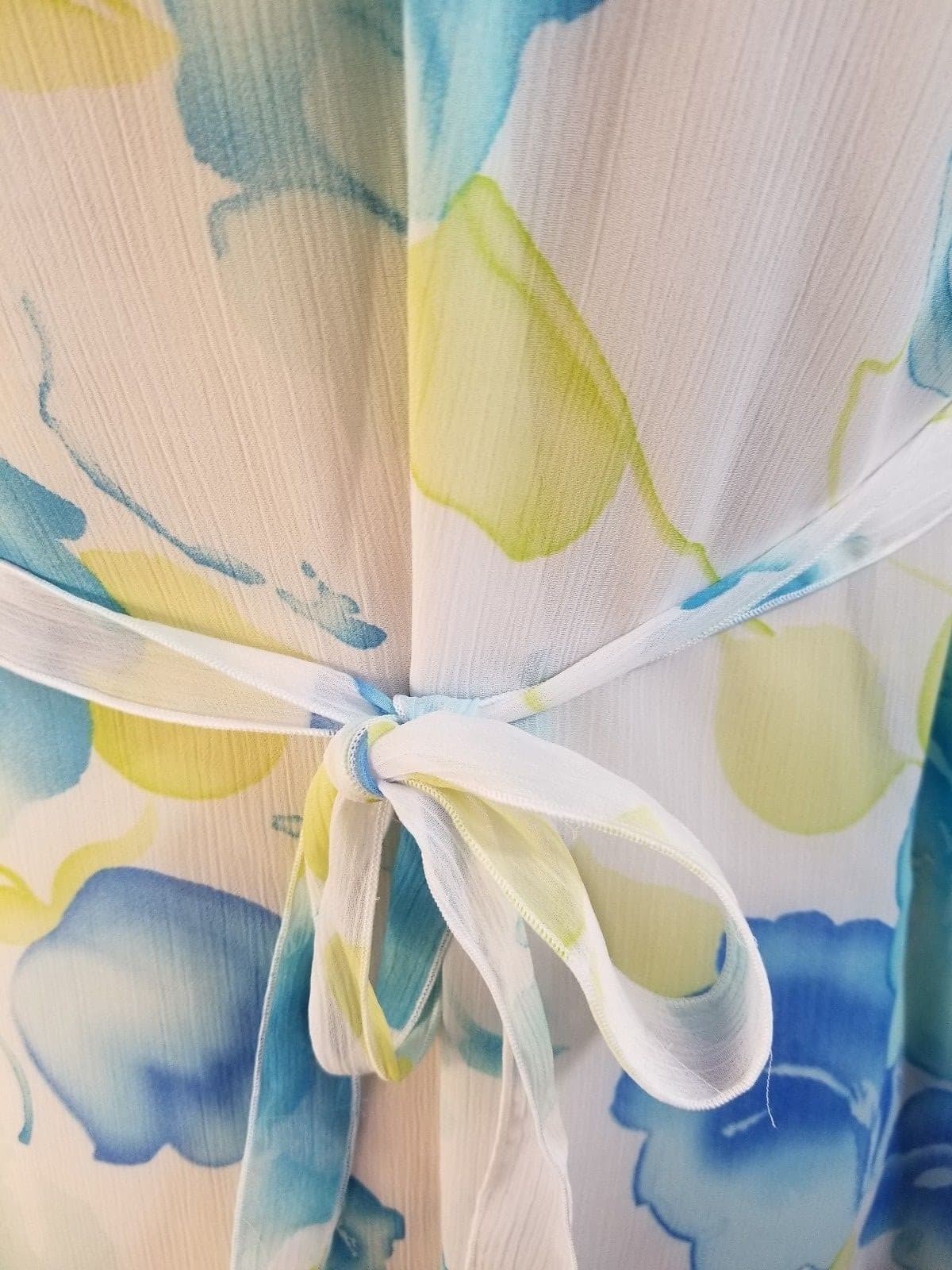 Torelle Designer Maternity Top Size S Floral Sleeveless Tie Back Blouse - Thumbnail 6