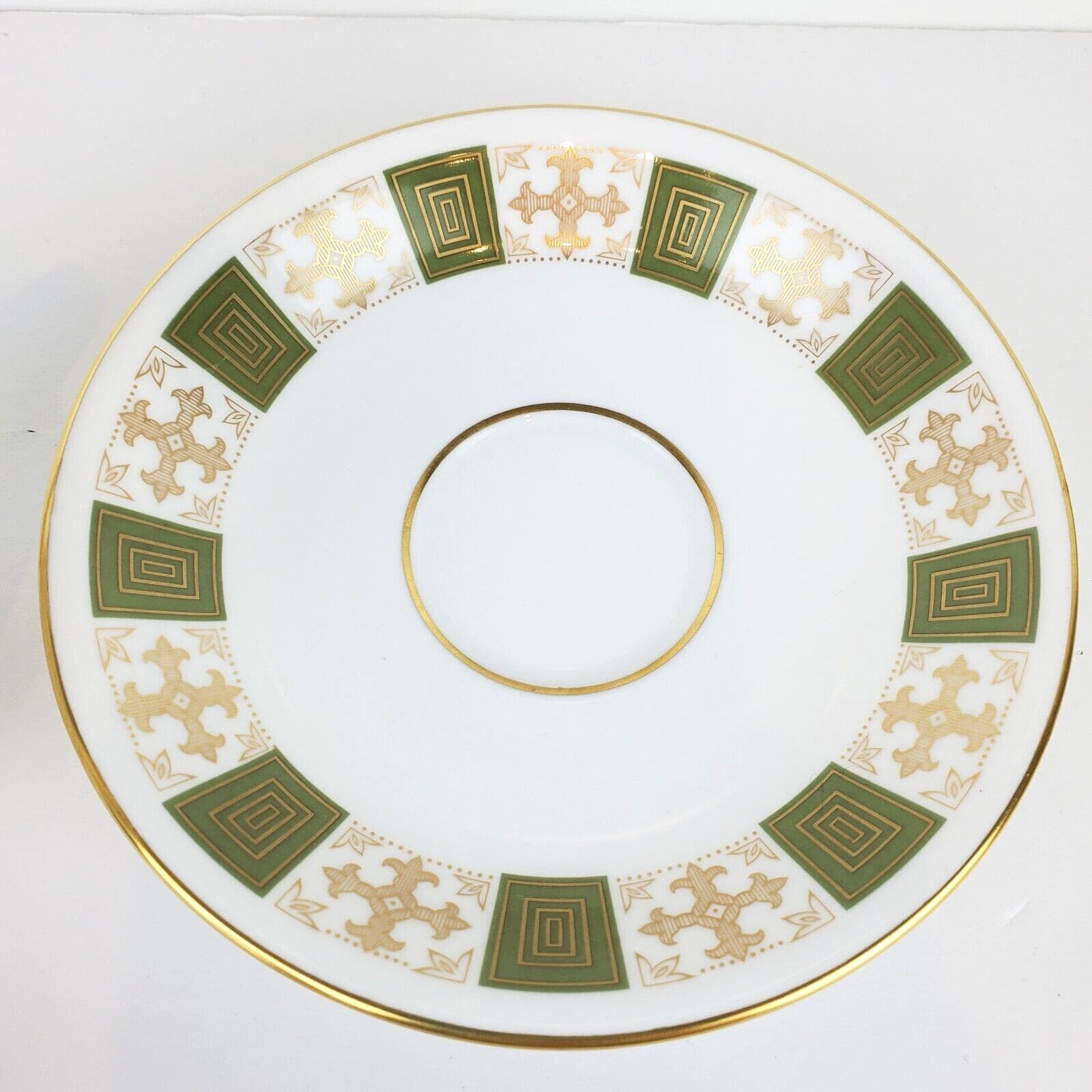 Spode Tea Coffee Cup & Saucer Bone China Persia Y8018 Made In England Gold Trim - Thumbnail 2
