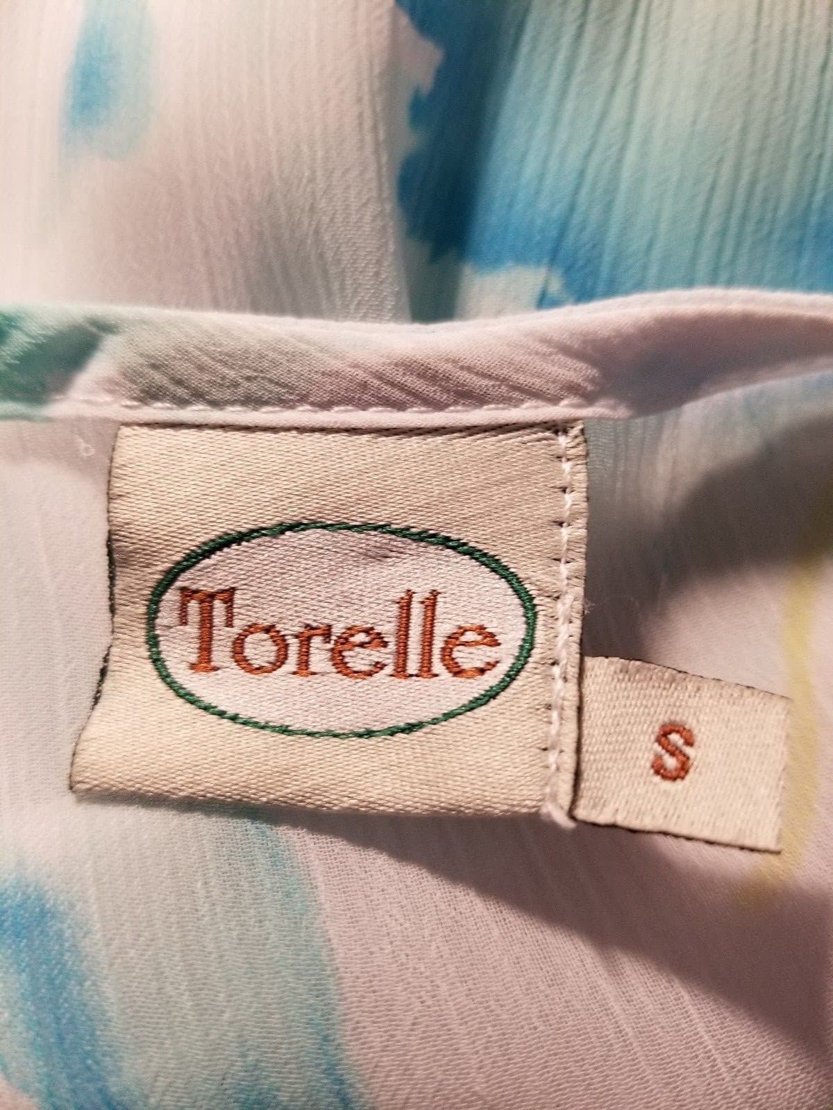 Torelle Designer Maternity Top Size S Floral Sleeveless Tie Back Blouse - Thumbnail 7