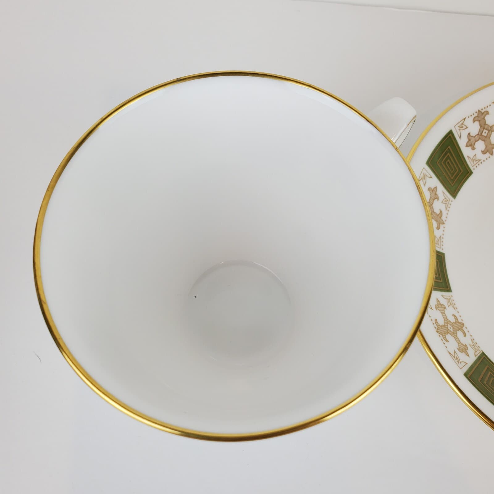 Spode Tea Coffee Cup & Saucer Bone China Persia Y8018 Made In England Gold Trim - Thumbnail 3
