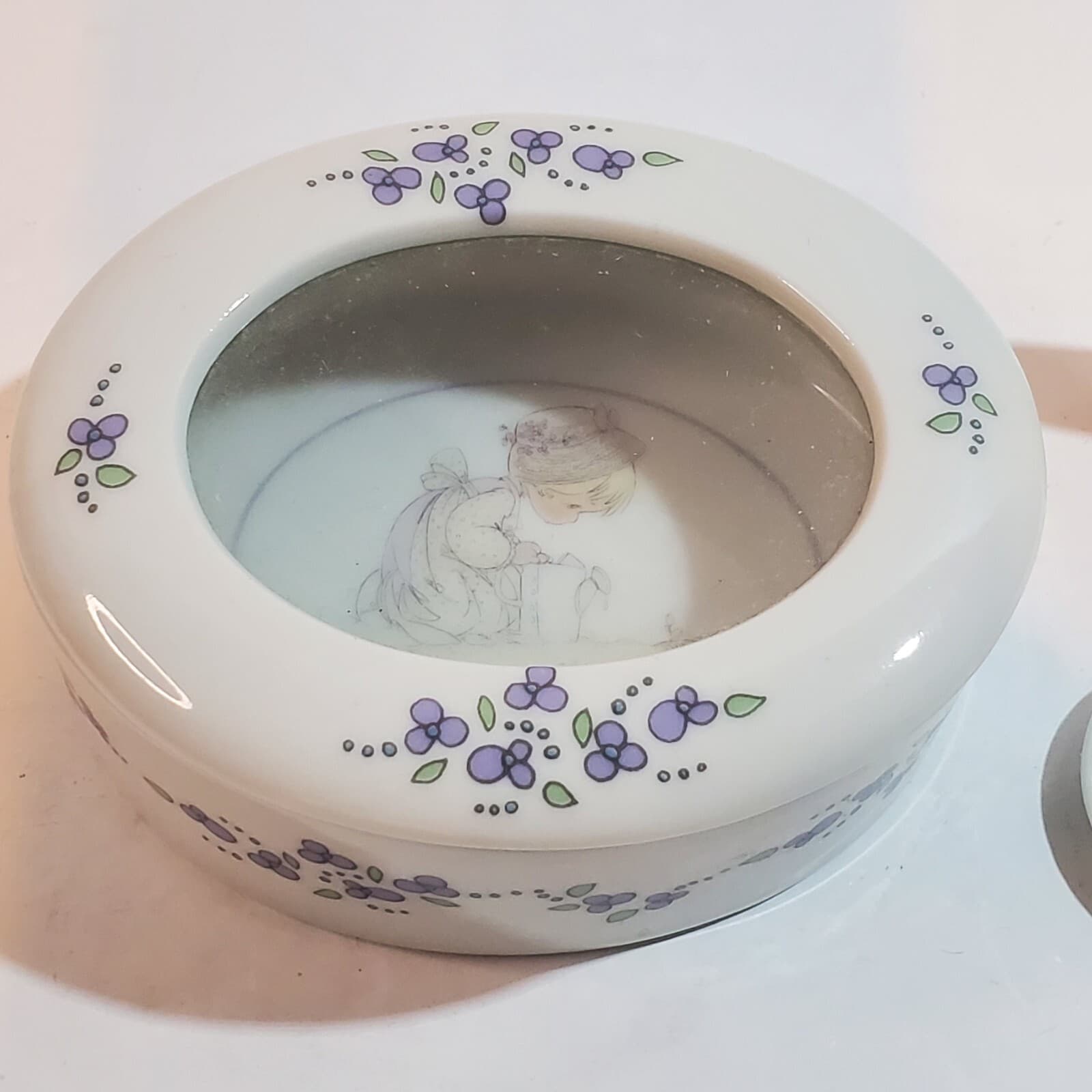 4 Precious Moments Mixed Items Mini Plate Cup Frame Oval Trinket Box NO BOXES - Thumbnail 5