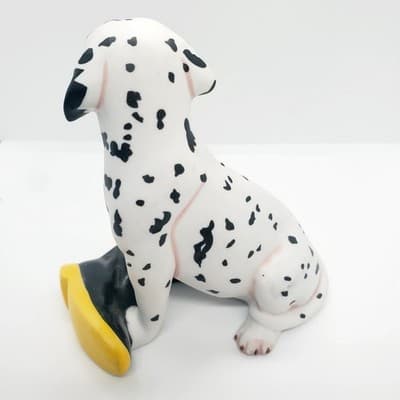 Vintage Dalmatian Figurine Puppy Dog Franklin Mint 1987 Firefighter Fireman Gift - Thumbnail 3