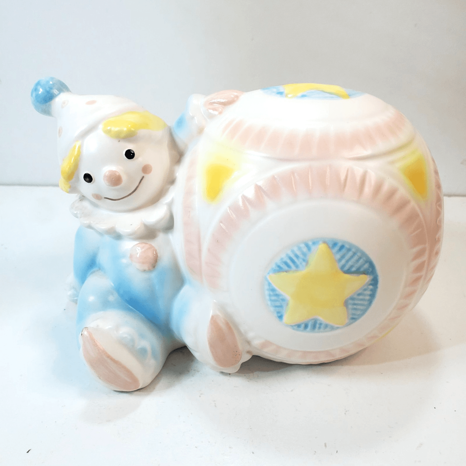 Napcoware Clown Ball Planter Pastel Nursery Decor Baby #1270 Japan