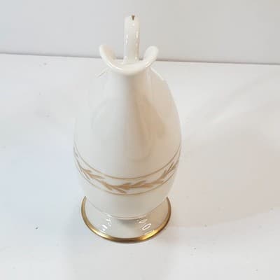 Vintage Franciscan Beverly Creamer Gold Leaves and Trim Made in California MCM - Thumbnail 5