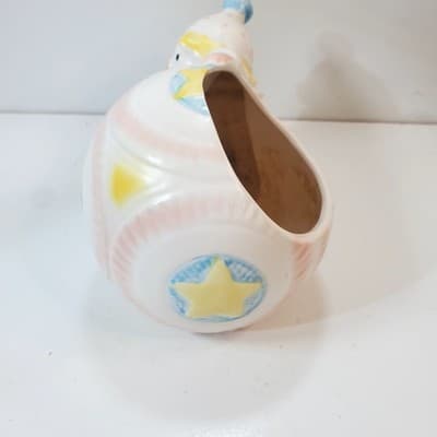 Napcoware Clown Ball Planter Pastel Nursery Decor Baby #1270 Japan - Thumbnail 5