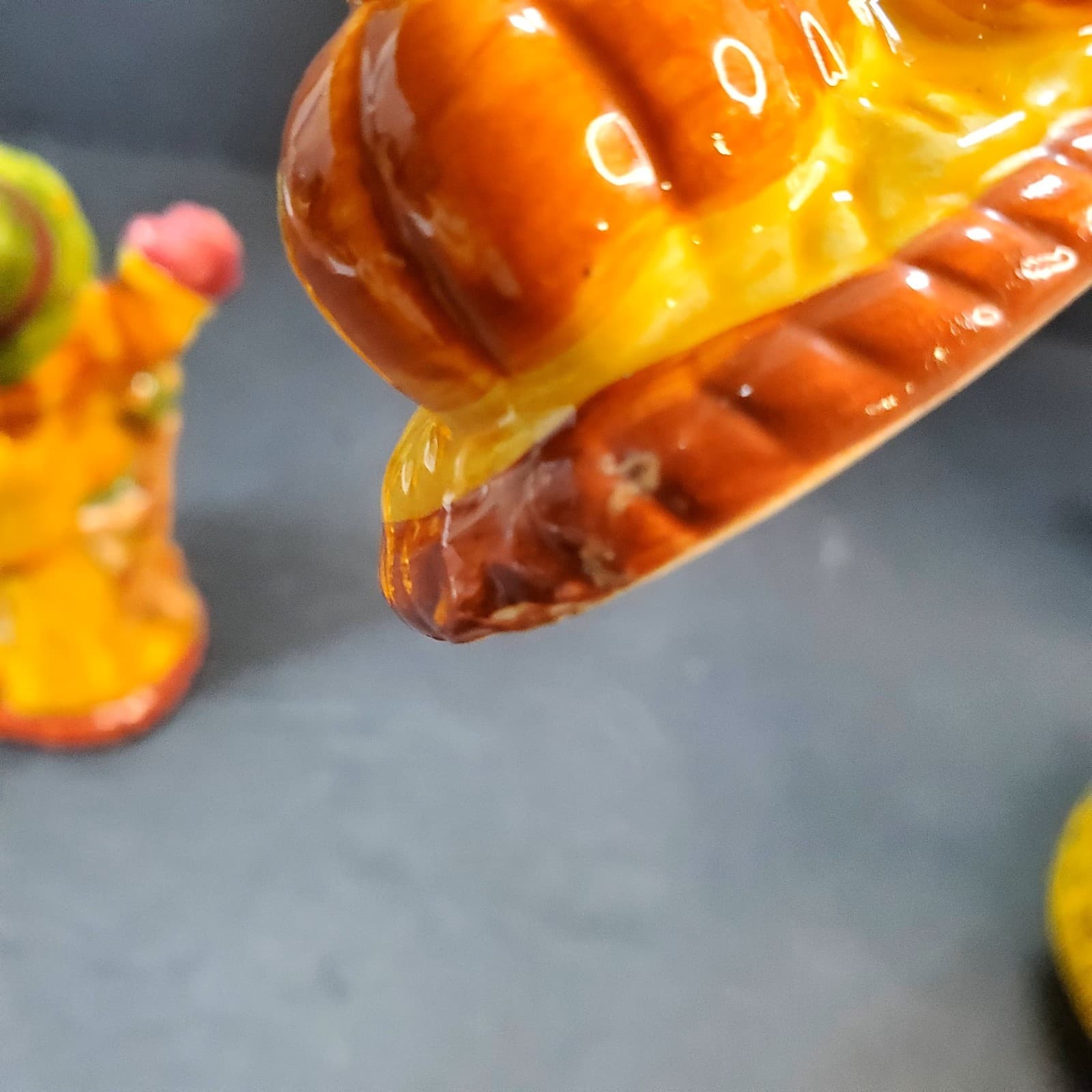 Vintage Kmart Scarecrow Harvest Pumpkin Salt & Pepper Shakers Fall Decor - Thumbnail 4