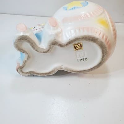 Napcoware Clown Ball Planter Pastel Nursery Decor Baby #1270 Japan - Thumbnail 6