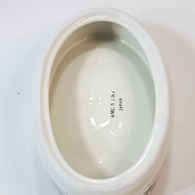 Vintage AMC NY NY Christmas Holly Berry Ceramic Bath Soap Dish Japan - Thumbnail 5