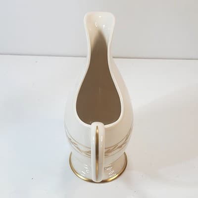 Vintage Franciscan Beverly Creamer Gold Leaves and Trim Made in California MCM - Thumbnail 3