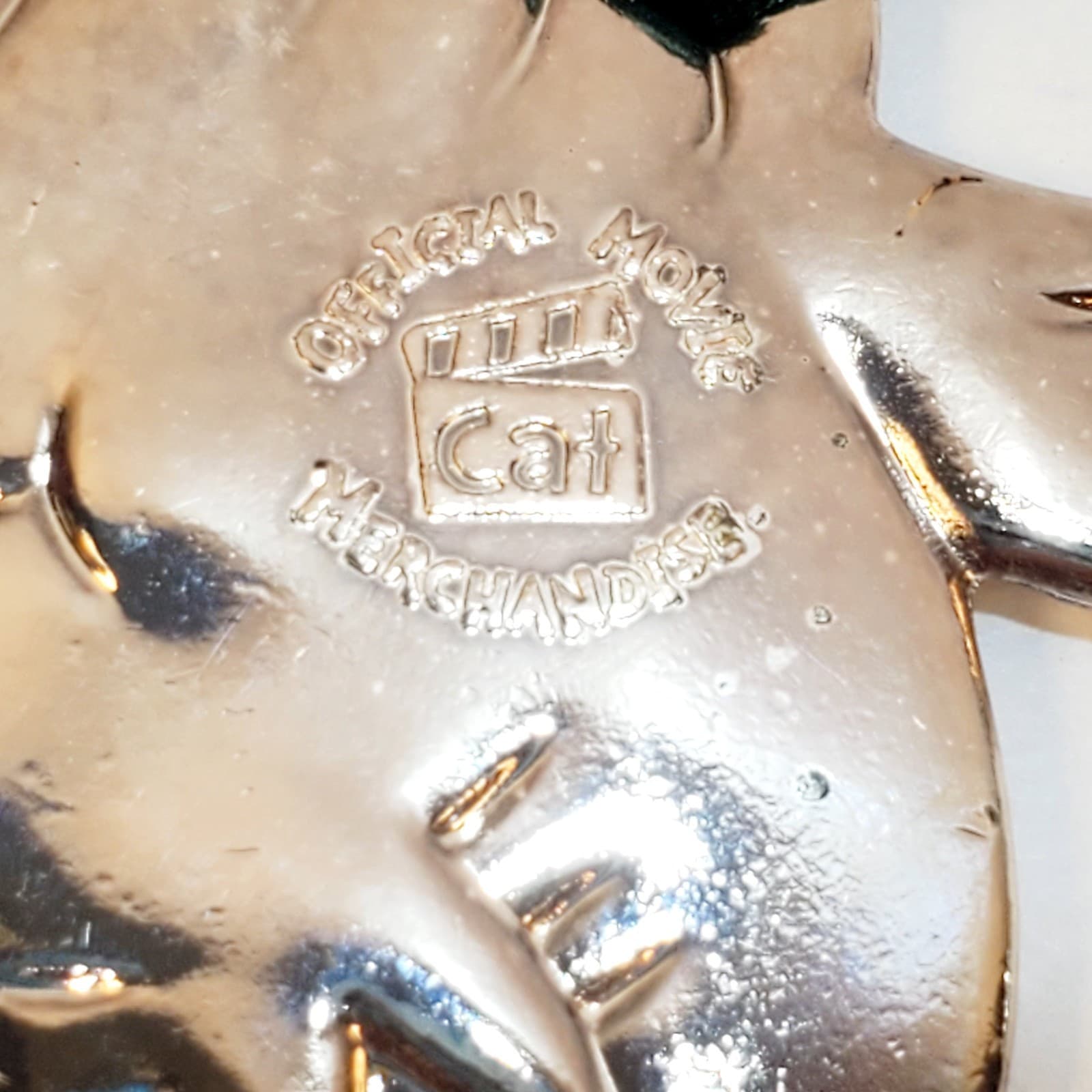 2 Dr. Seuss Cat in the Hat Movie Silver Tone Metal Christmas Tree Ornaments - Thumbnail 4