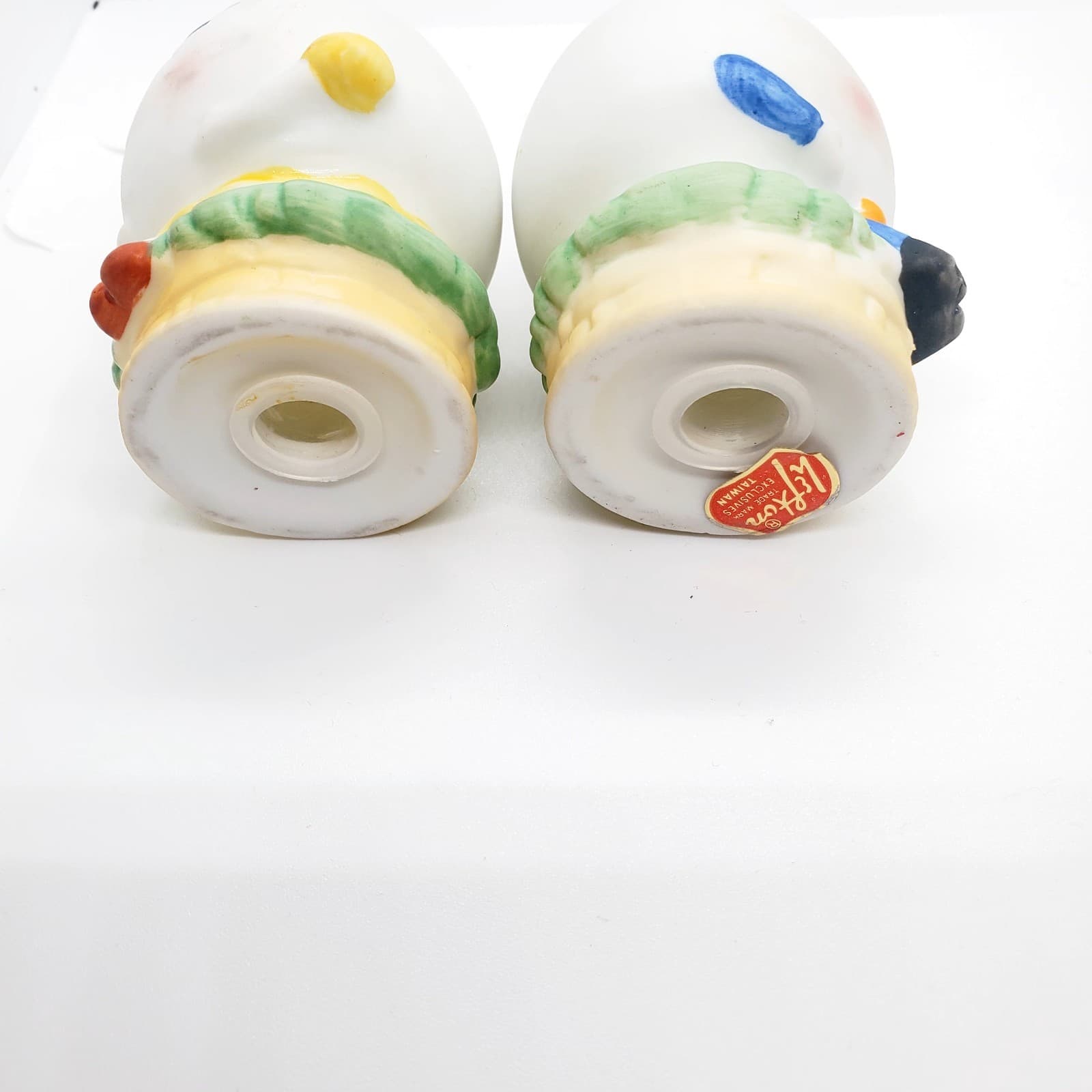 Vintage Lefton Egg Salt & Pepper Shakers Humpty Dumpty Mr & Mrs Easter Taiwan - Thumbnail 7