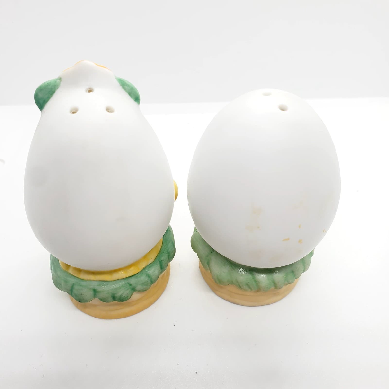 Vintage Lefton Egg Salt & Pepper Shakers Humpty Dumpty Mr & Mrs Easter Taiwan - Thumbnail 3