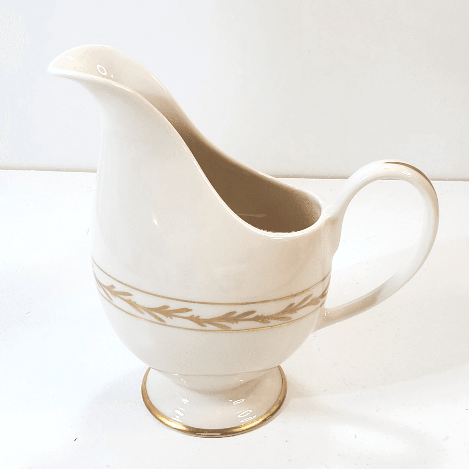 Vintage Franciscan Beverly Creamer Gold Leaves and Trim Made in California MCM