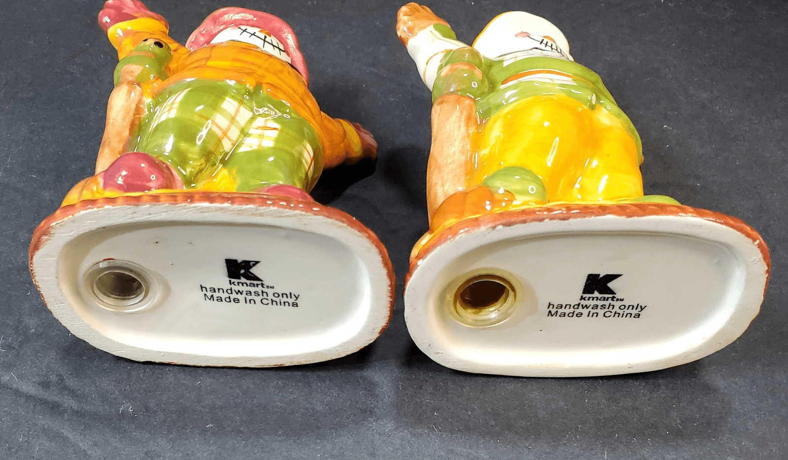 Vintage Kmart Scarecrow Harvest Pumpkin Salt & Pepper Shakers Fall Decor - Thumbnail 6