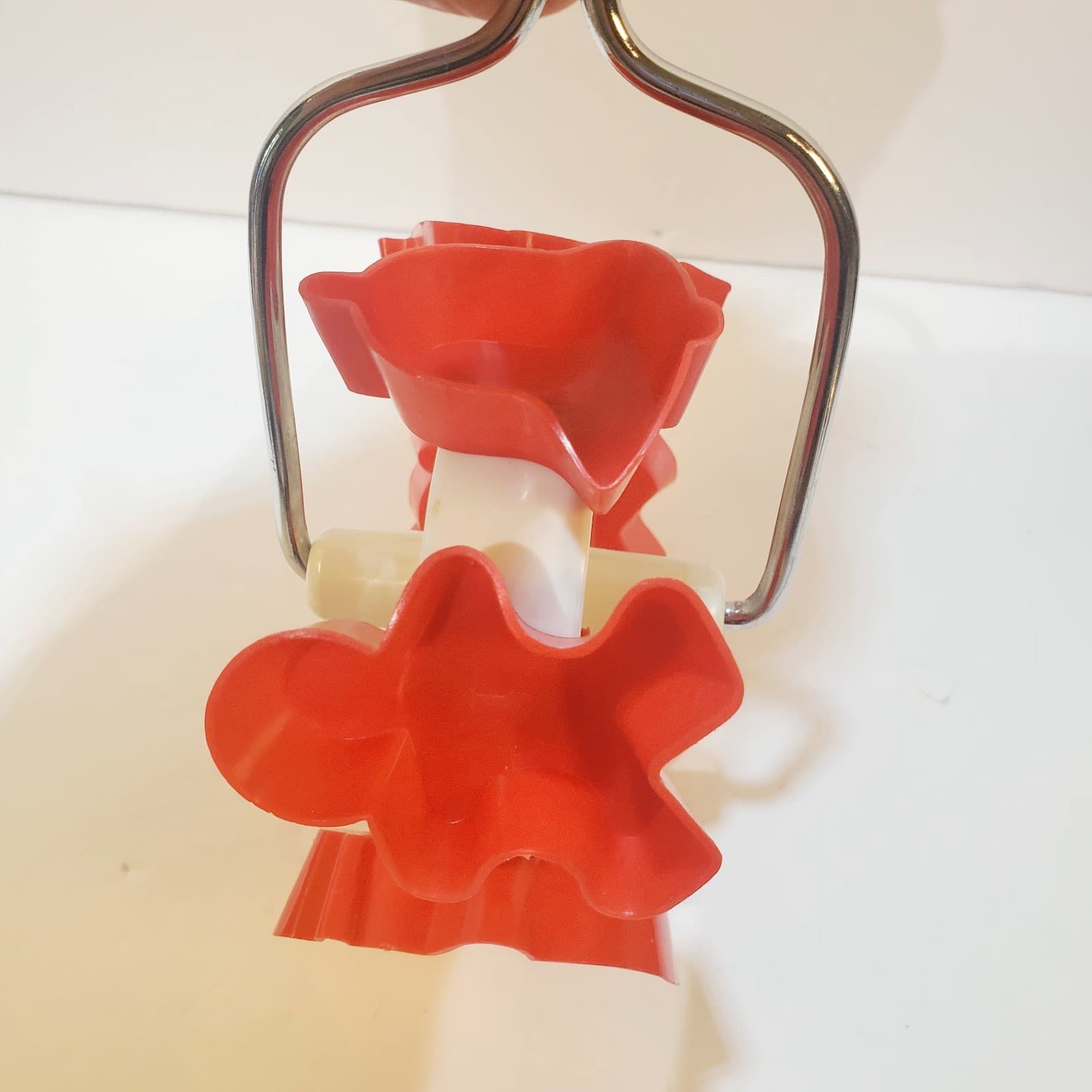 Vtg Wilton Santas Cookie Cutter Wheel 1992 6 Shapes Star Tree Bell Snowman Bear - Thumbnail 7