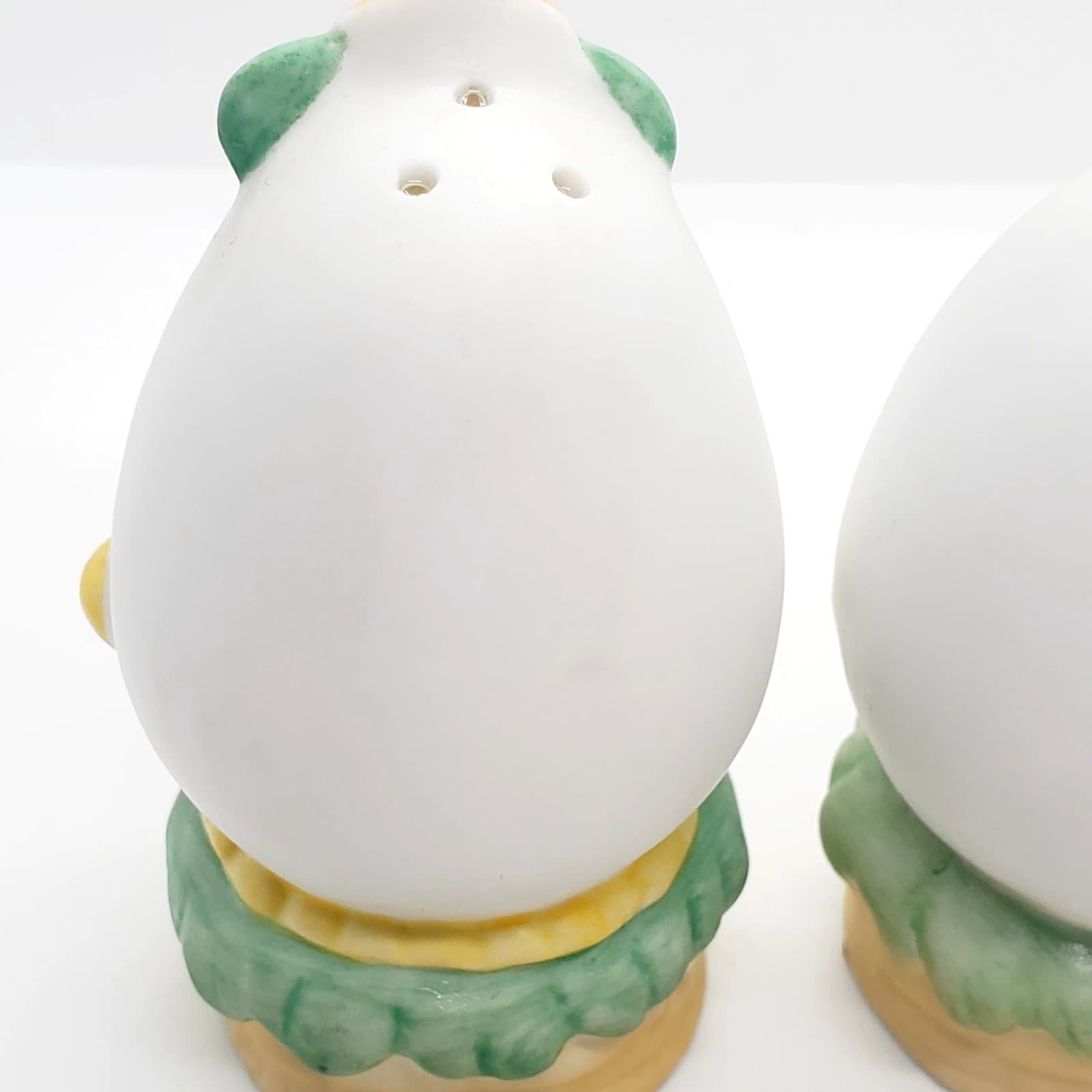 Vintage Lefton Egg Salt & Pepper Shakers Humpty Dumpty Mr & Mrs Easter Taiwan - Thumbnail 5