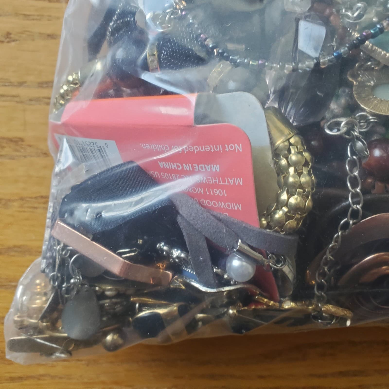 5+ LB SCRAP JUNK Jewelry Lot #104 Craft Harvest Repurpose Salvage Broken Vtg Now - Thumbnail 3