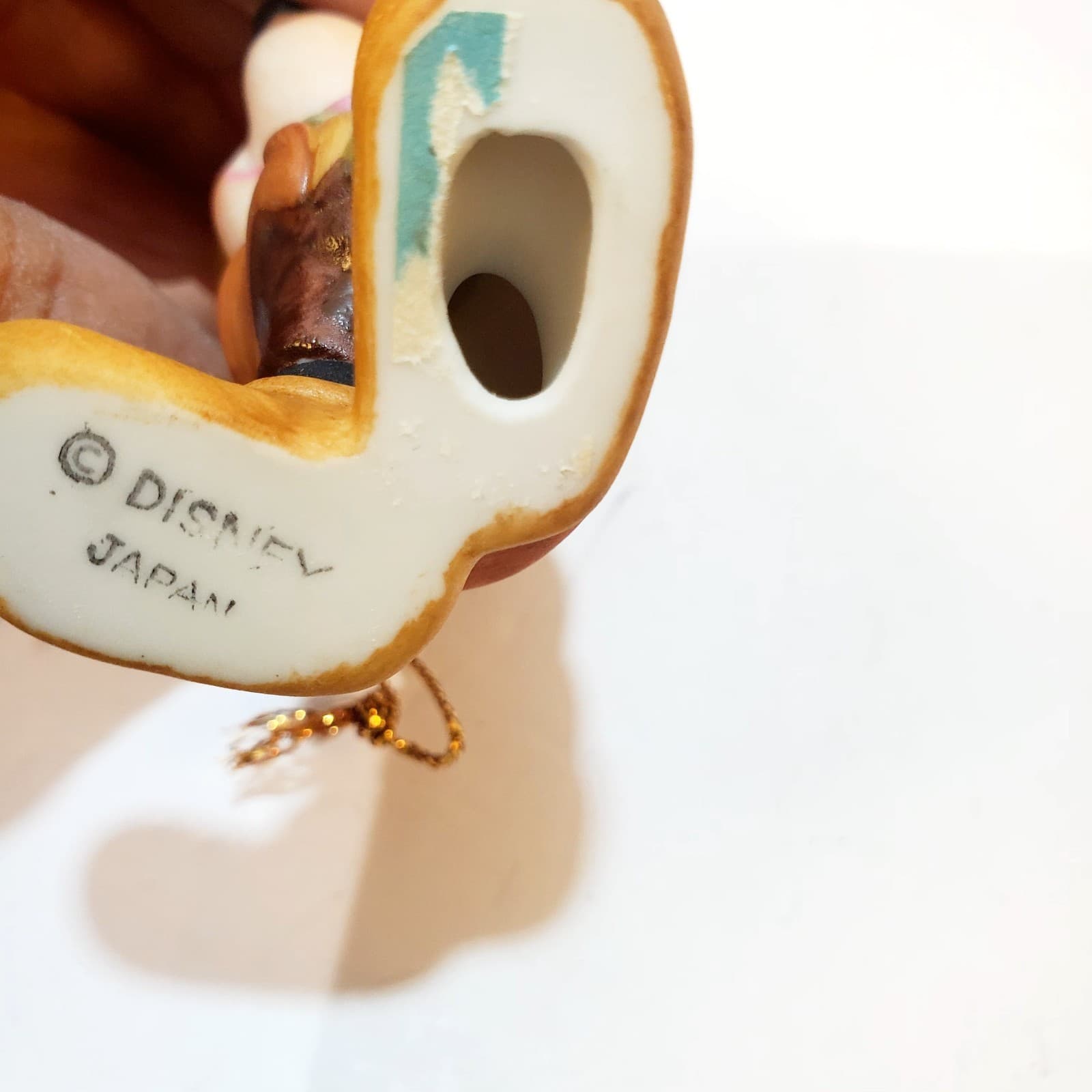VTG Disney Mickey Mouse Christmas Ornament Porcelain Japan Dickens Scrooge 3” - Thumbnail 6