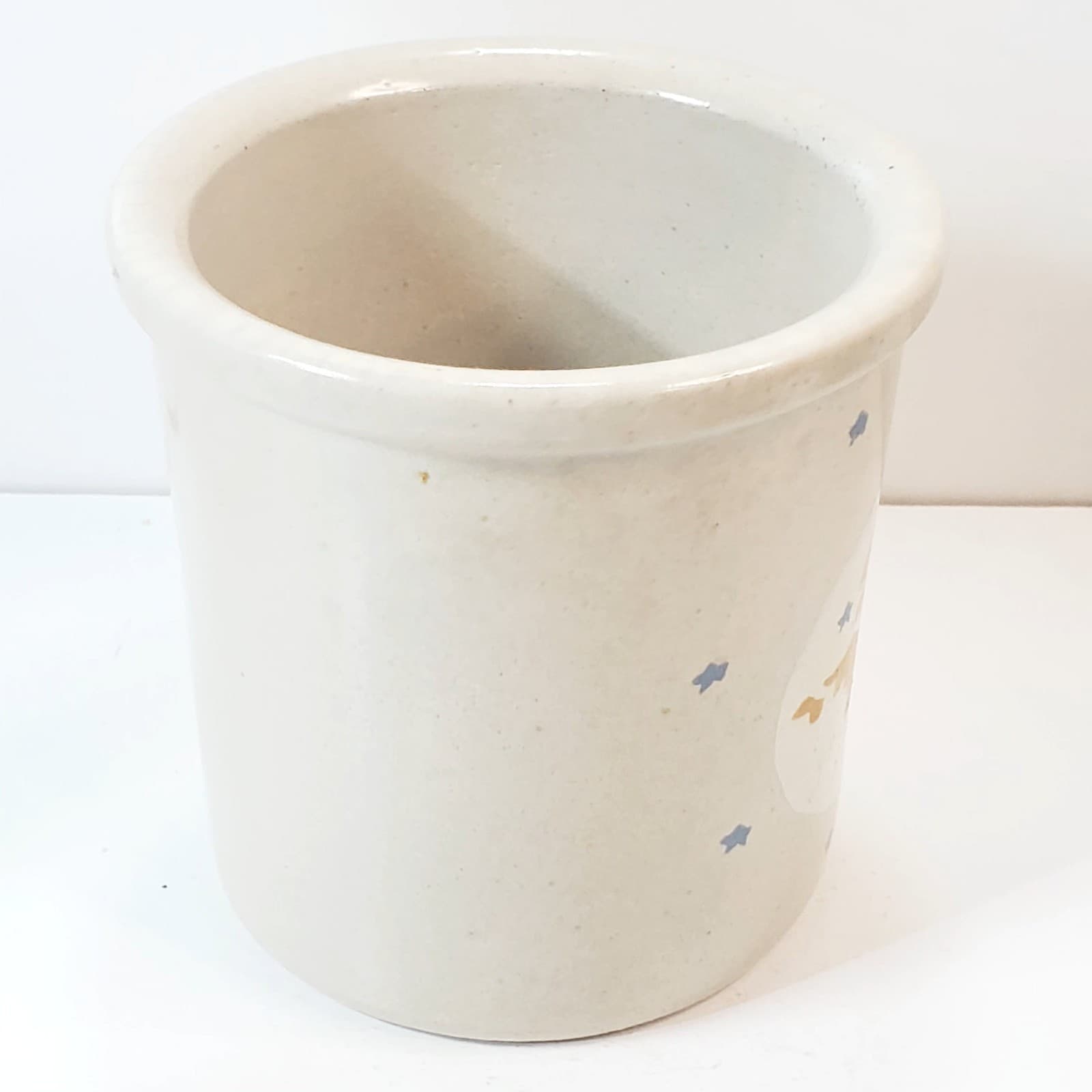 Roseville Stoneware Angel Design Robinson Ransbottom Pottery 1 Qt High Jar Crock - Thumbnail 6