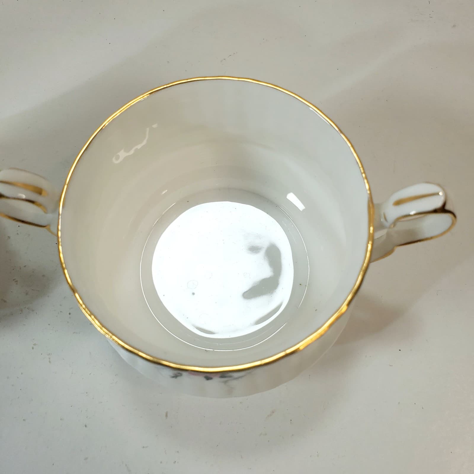 Princess House Hammersley Windsor Rose Fine Bone China Sugar Bowl & Creamer Set - Thumbnail 4
