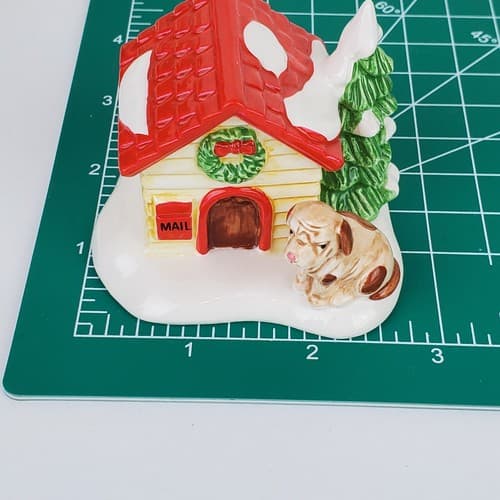 Vtg Dept 56 The Original Snow Village Cat in Garbage / Dog and Doghouse Figurine - Thumbnail 15