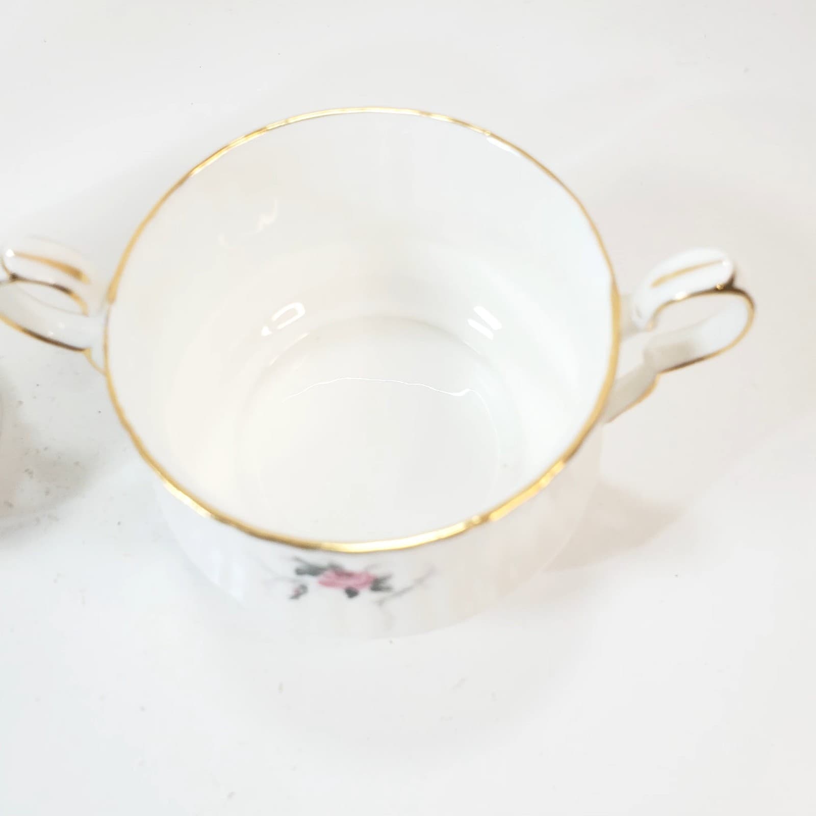 Princess House Hammersley Windsor Rose Fine Bone China Sugar Bowl & Creamer Set - Thumbnail 5
