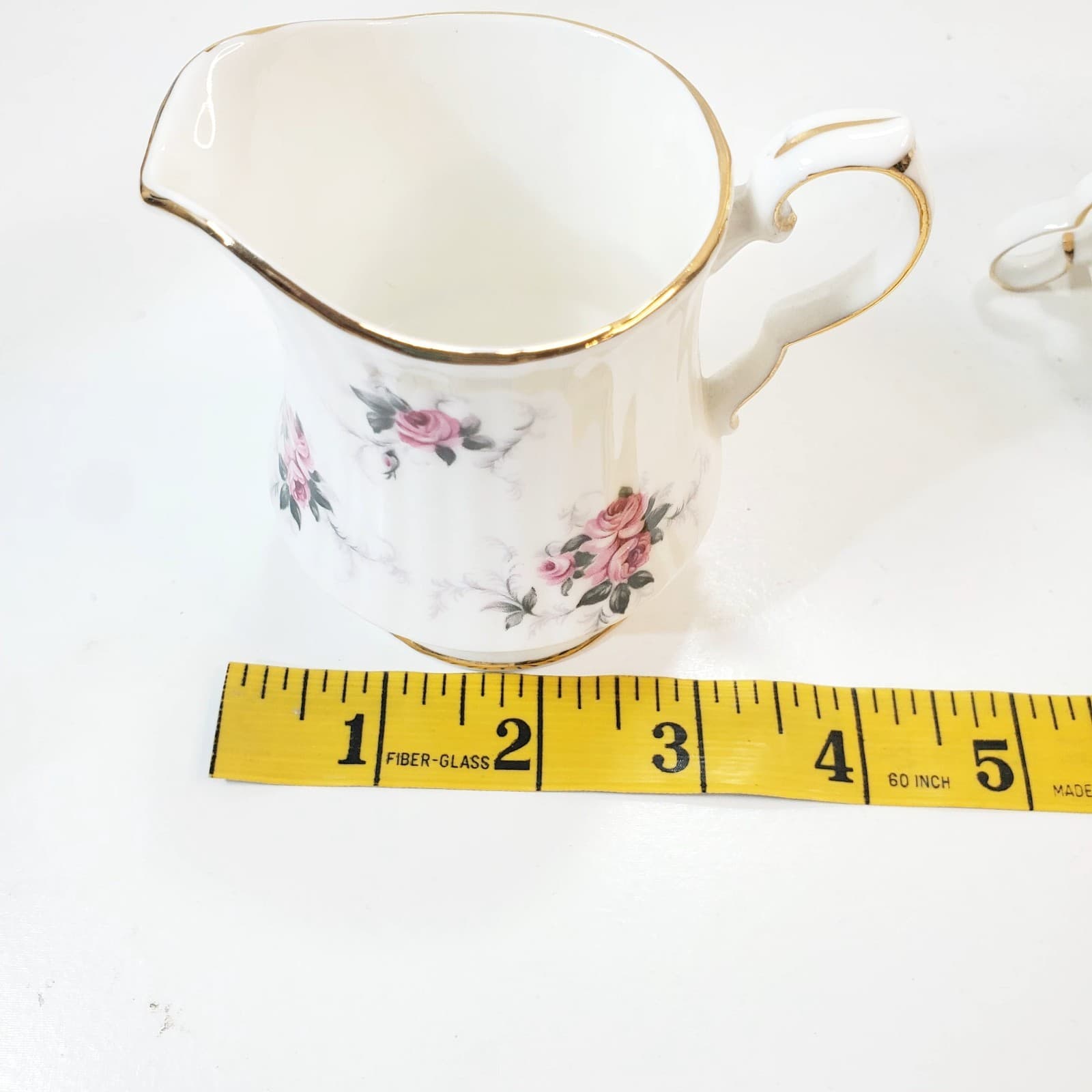 Princess House Hammersley Windsor Rose Fine Bone China Sugar Bowl & Creamer Set - Thumbnail 14