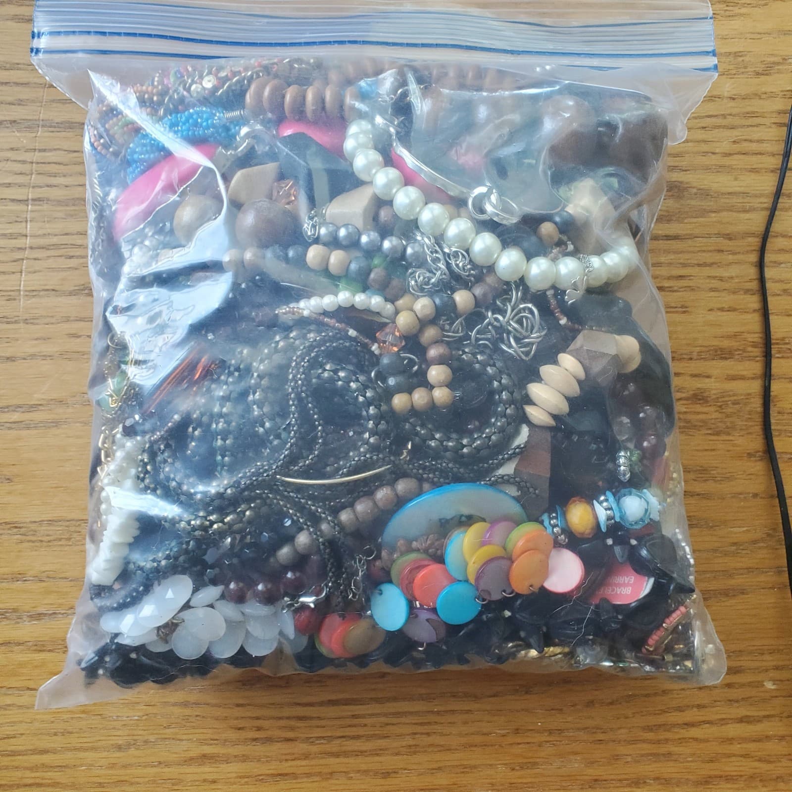 5+ LB SCRAP JUNK Jewelry Lot #104 Craft Harvest Repurpose Salvage Broken Vtg Now - Thumbnail 7