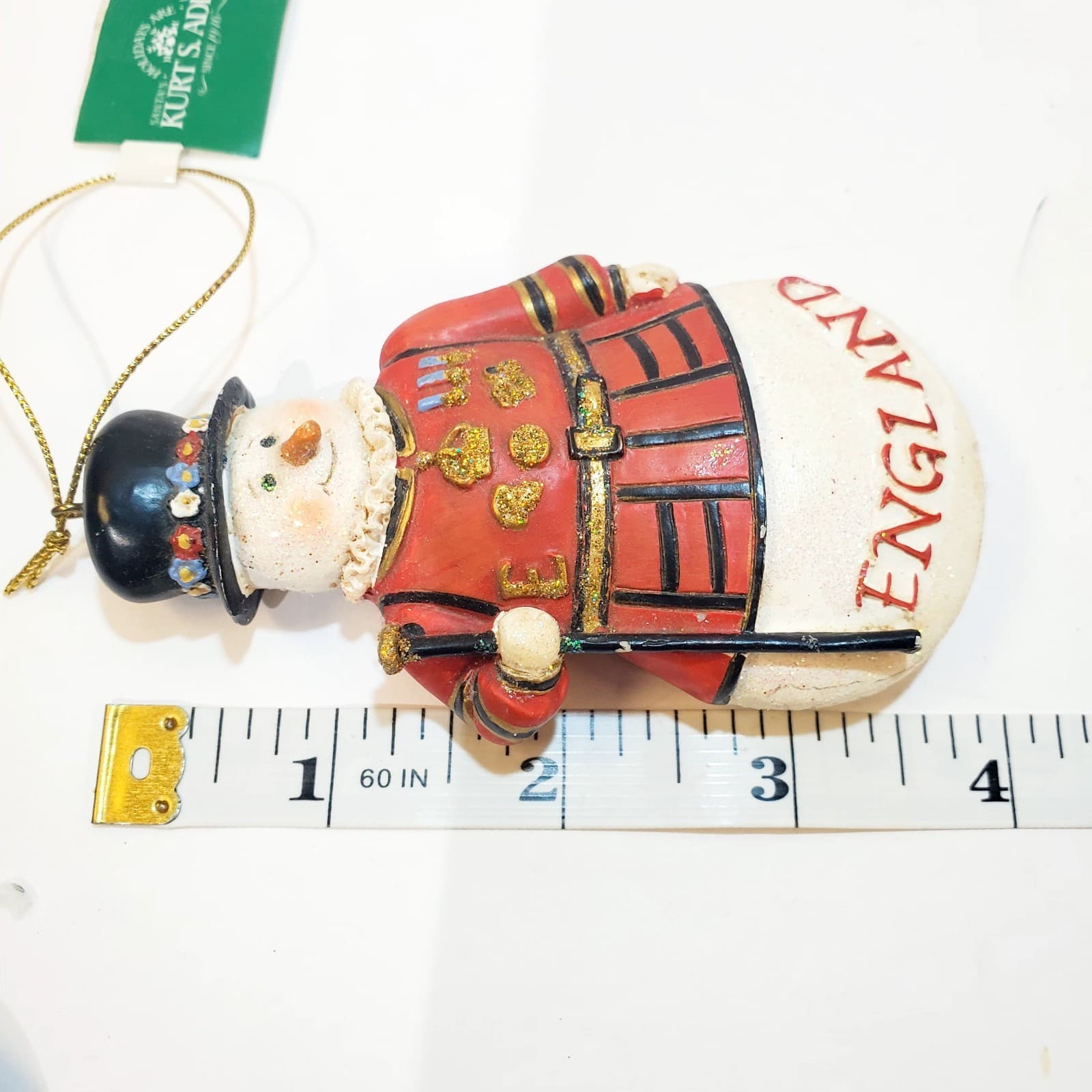 Kurt S Adler England Snowman Christmas Ornament Beefeater British Guard Resin - Thumbnail 6