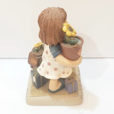 Vtg Zingle-Berry Molly Berry #1004 Gratitude from the Heart 1998 Resin Figurine - Thumbnail 5
