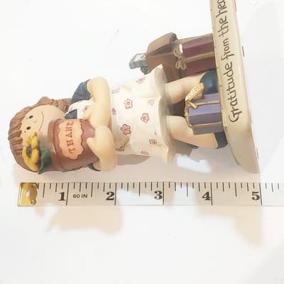 Vtg Zingle-Berry Molly Berry #1004 Gratitude from the Heart 1998 Resin Figurine - Thumbnail 8
