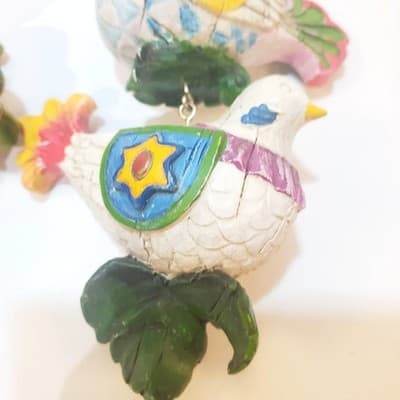 Kirkland 12 Days of Christmas Ornaments 2 turtle doves & French Hen Replacement - Thumbnail 2
