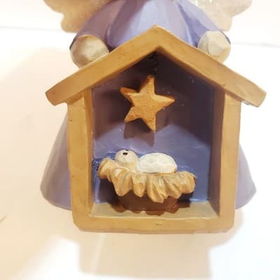 Blossom Bucket Christmas Angel Nativity Baby Jesus 2011 Ornament B. Lloyd - Thumbnail 2