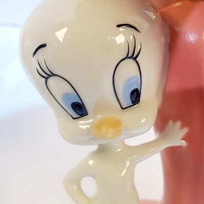 Vintage Lenox Tweety Bird with Hot Chili Peppers Salt & Pepper Shaker Set S03 - Thumbnail 14