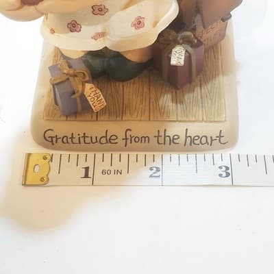 Vtg Zingle-Berry Molly Berry #1004 Gratitude from the Heart 1998 Resin Figurine - Thumbnail 7