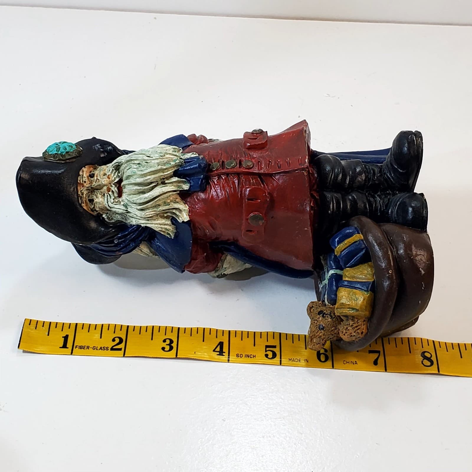 Vintage Rustic Old Time English Santa Claus Figurine 1987 TT Christmas Decor 8” - Thumbnail 10