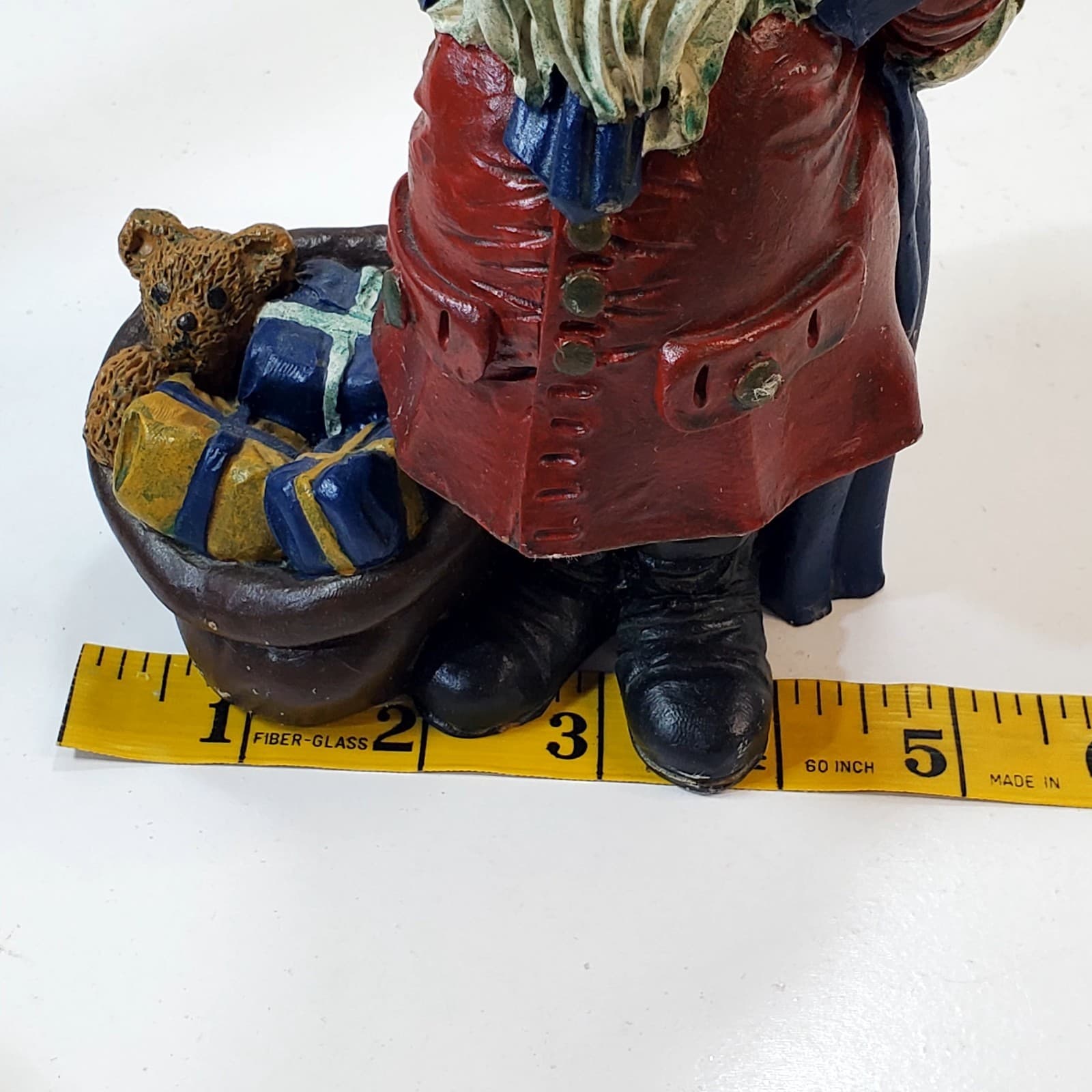 Vintage Rustic Old Time English Santa Claus Figurine 1987 TT Christmas Decor 8” - Thumbnail 11