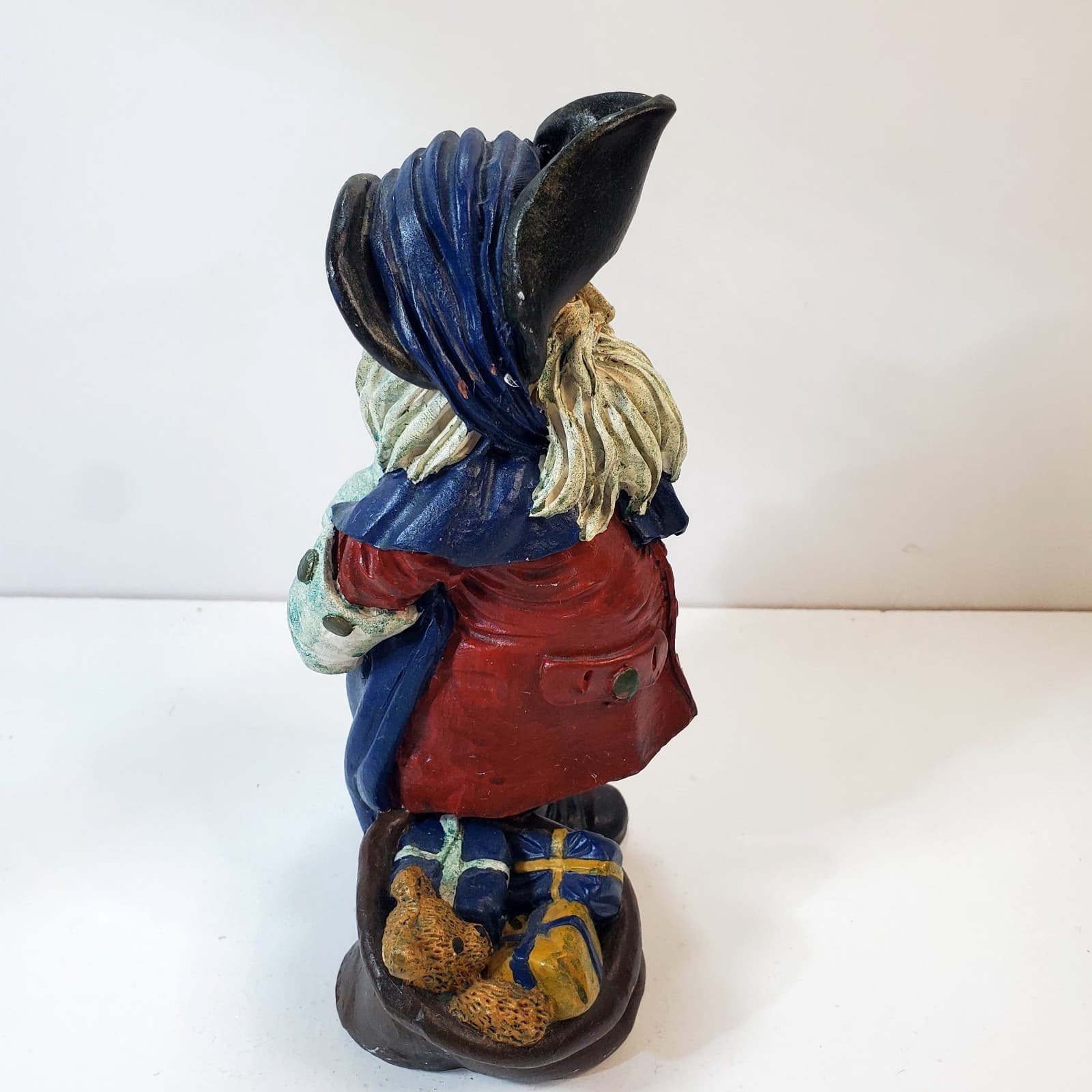 Vintage Rustic Old Time English Santa Claus Figurine 1987 TT Christmas Decor 8” - Thumbnail 5