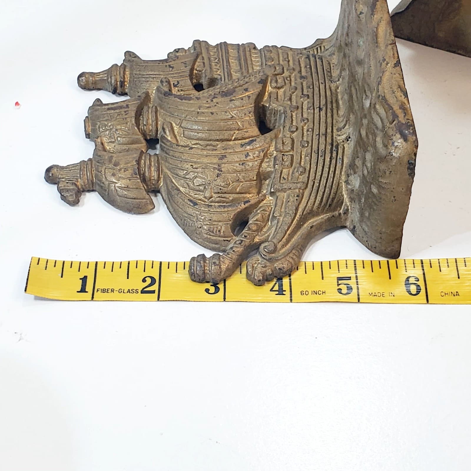 Vintage Set of 2 Cast Metal Heavy Pirate Clipper Ships Book Ends 5.5 inch Tall - Thumbnail 11
