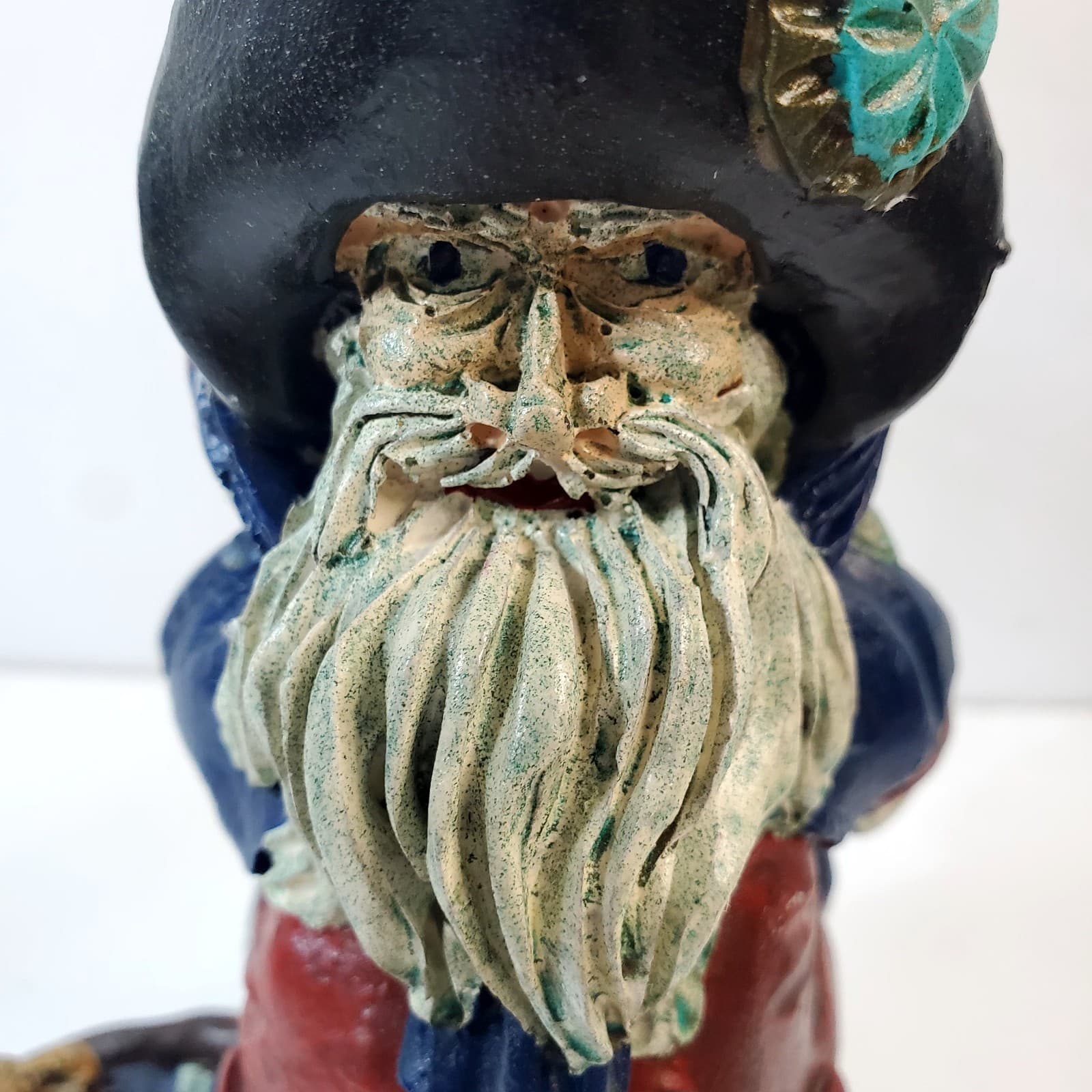 Vintage Rustic Old Time English Santa Claus Figurine 1987 TT Christmas Decor 8” - Thumbnail 2