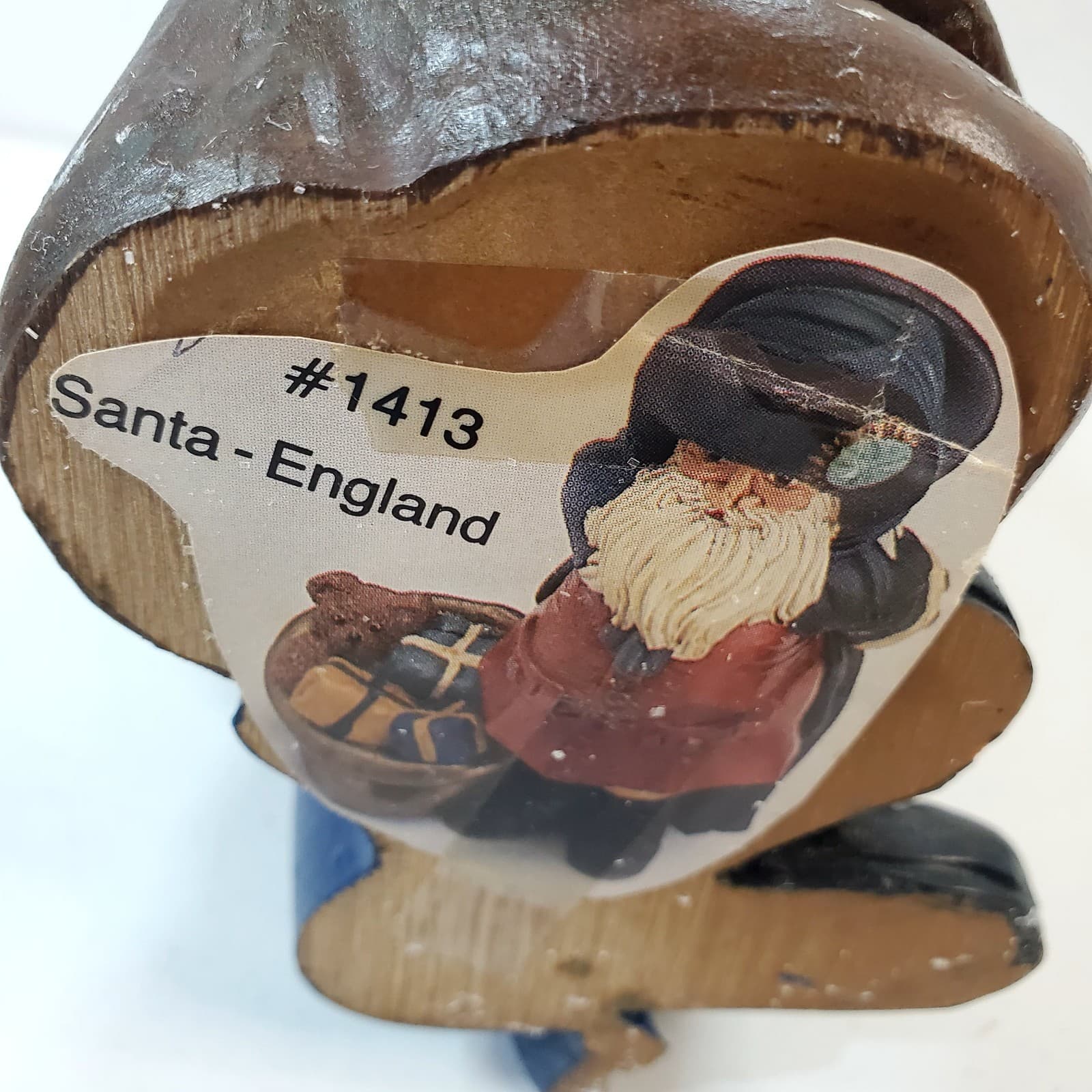Vintage Rustic Old Time English Santa Claus Figurine 1987 TT Christmas Decor 8” - Thumbnail 7