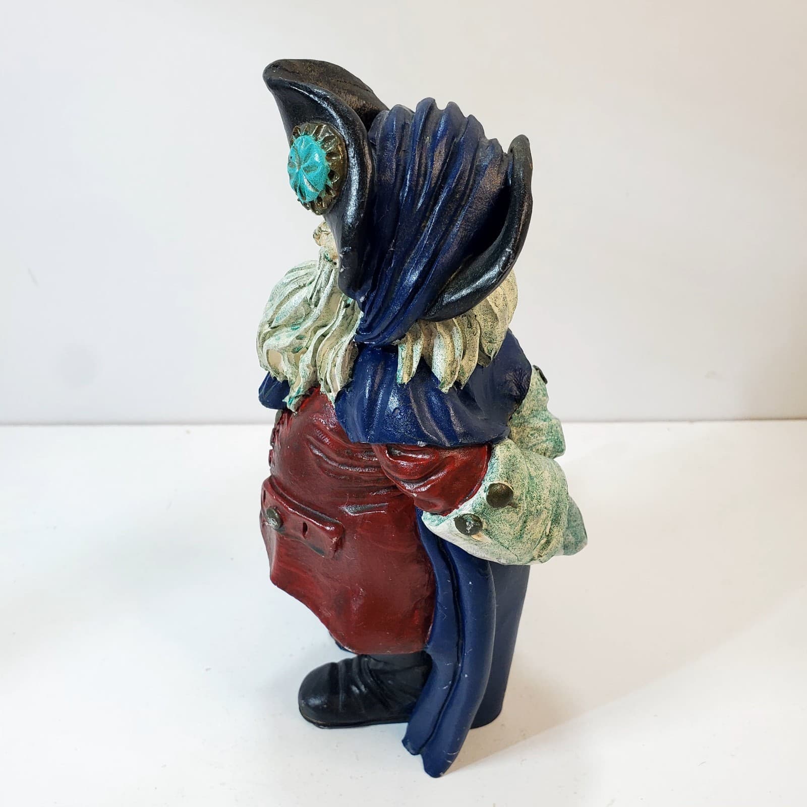 Vintage Rustic Old Time English Santa Claus Figurine 1987 TT Christmas Decor 8” - Thumbnail 3