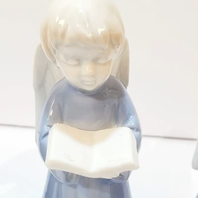 Set Of 3 Vintage Roman Angel Children Choir Figurines Porcelain Christmas - Thumbnail 3