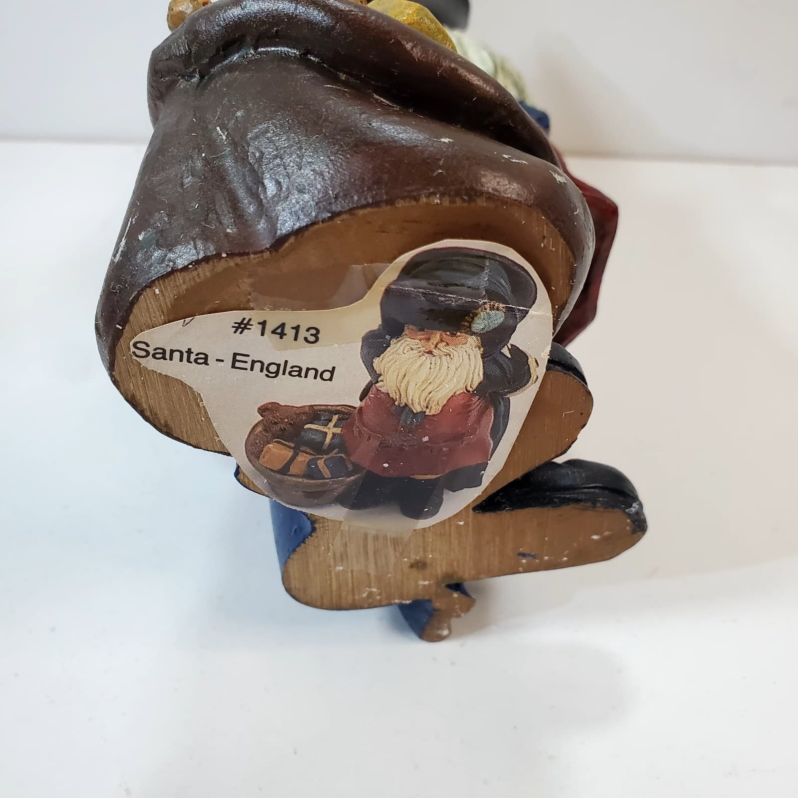 Vintage Rustic Old Time English Santa Claus Figurine 1987 TT Christmas Decor 8” - Thumbnail 6