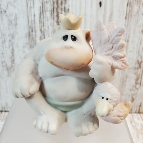 Vtg Enesco 1989 Samuel J Butcher Gorilla Ape & Bird To My Favorite Fan Figurine - Thumbnail 7