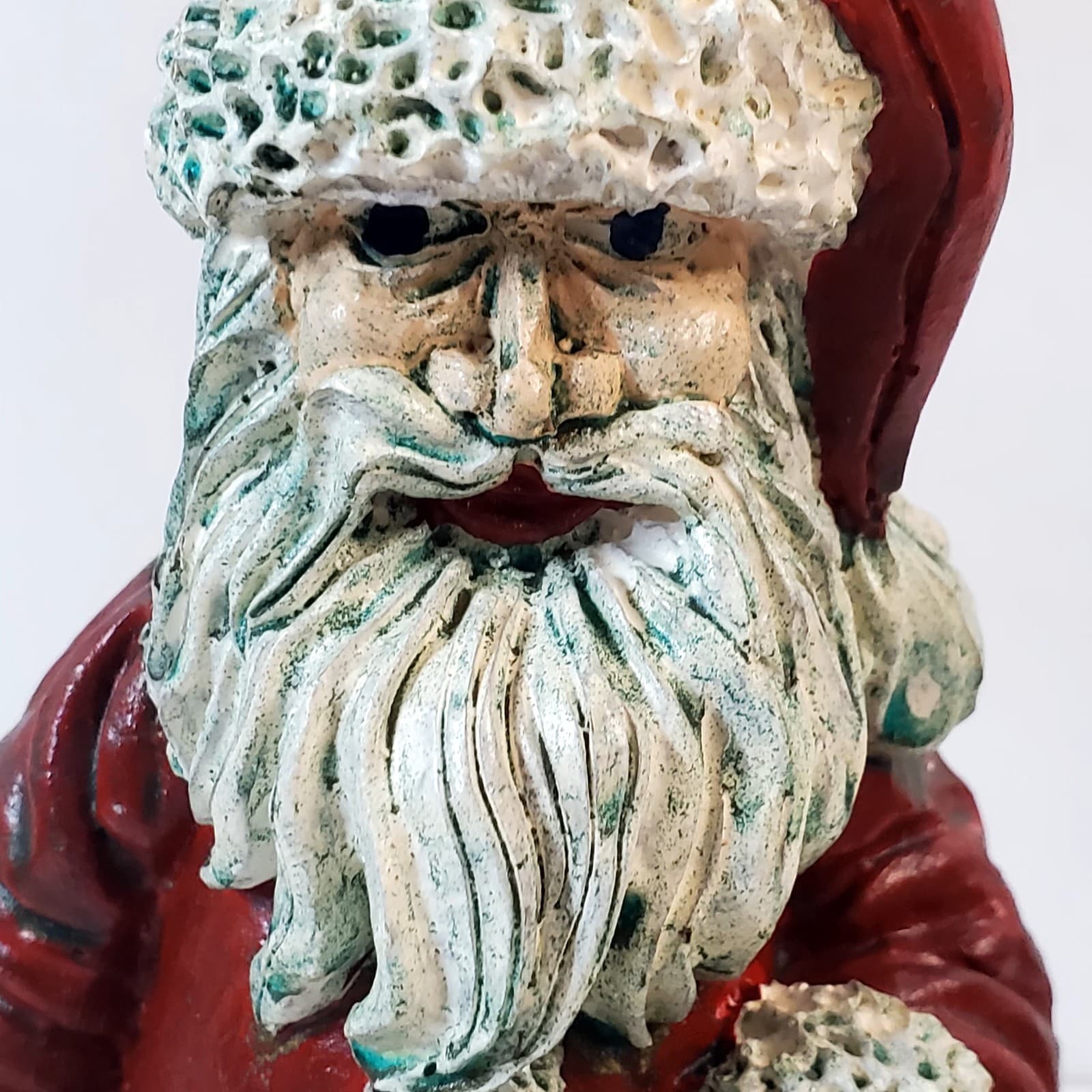 Vtg Rustic Old Time Santa Mr. Claus w/ Christmas List Figurine 1987 TT Decor 8” - Thumbnail 2
