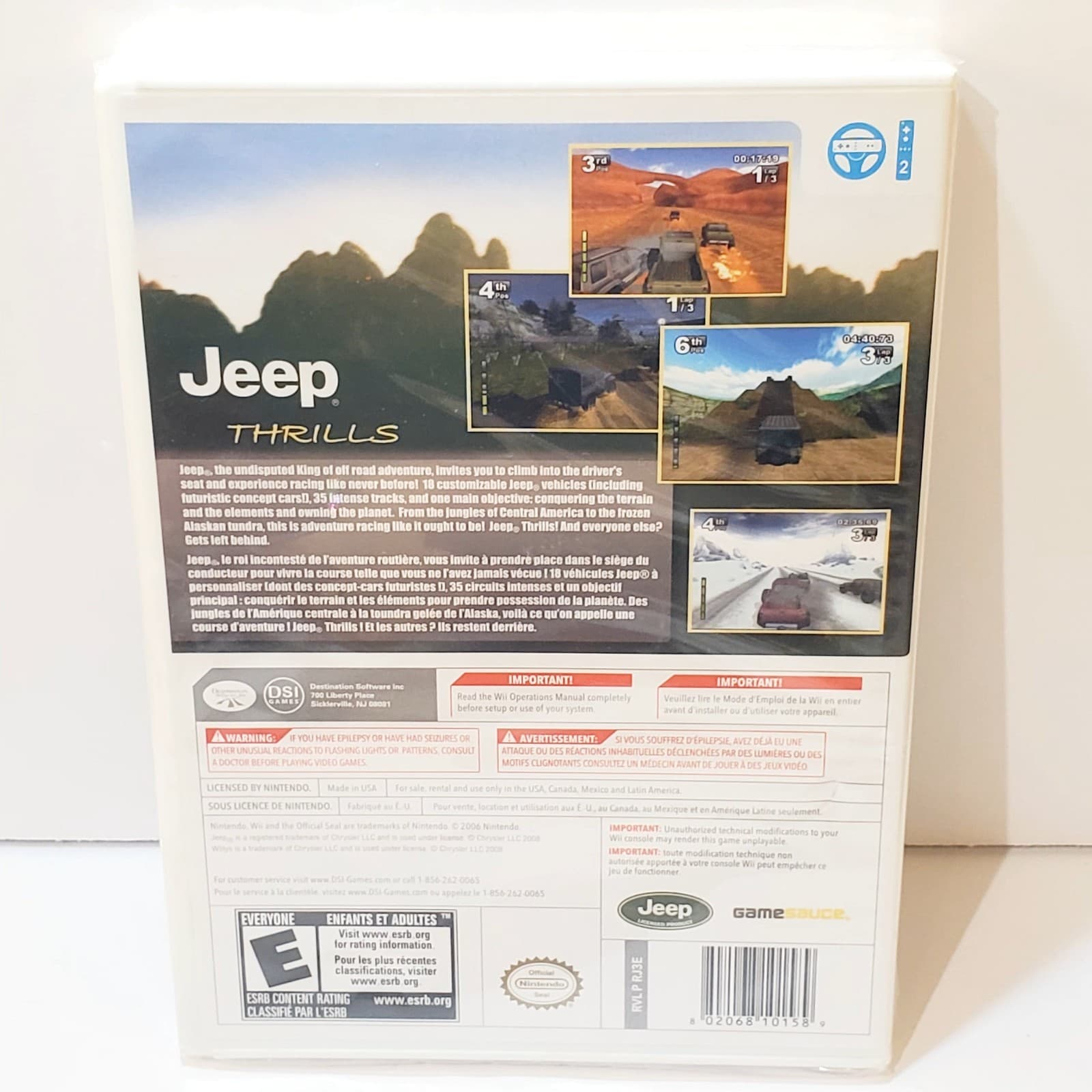 Jeep Thrills (Nintendo Wii, 2008) Brand New Sealed Racing Action - Thumbnail 2