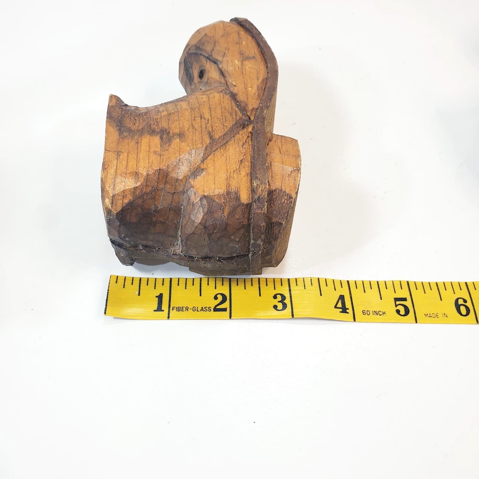 Vintage Hand Carved Wooden Folk Art Boots Shoes Taper Candle Holders - Thumbnail 13