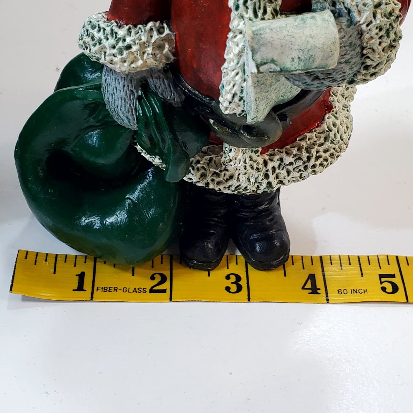 Vtg Rustic Old Time Santa Mr. Claus w/ Christmas List Figurine 1987 TT Decor 8” - Thumbnail 10