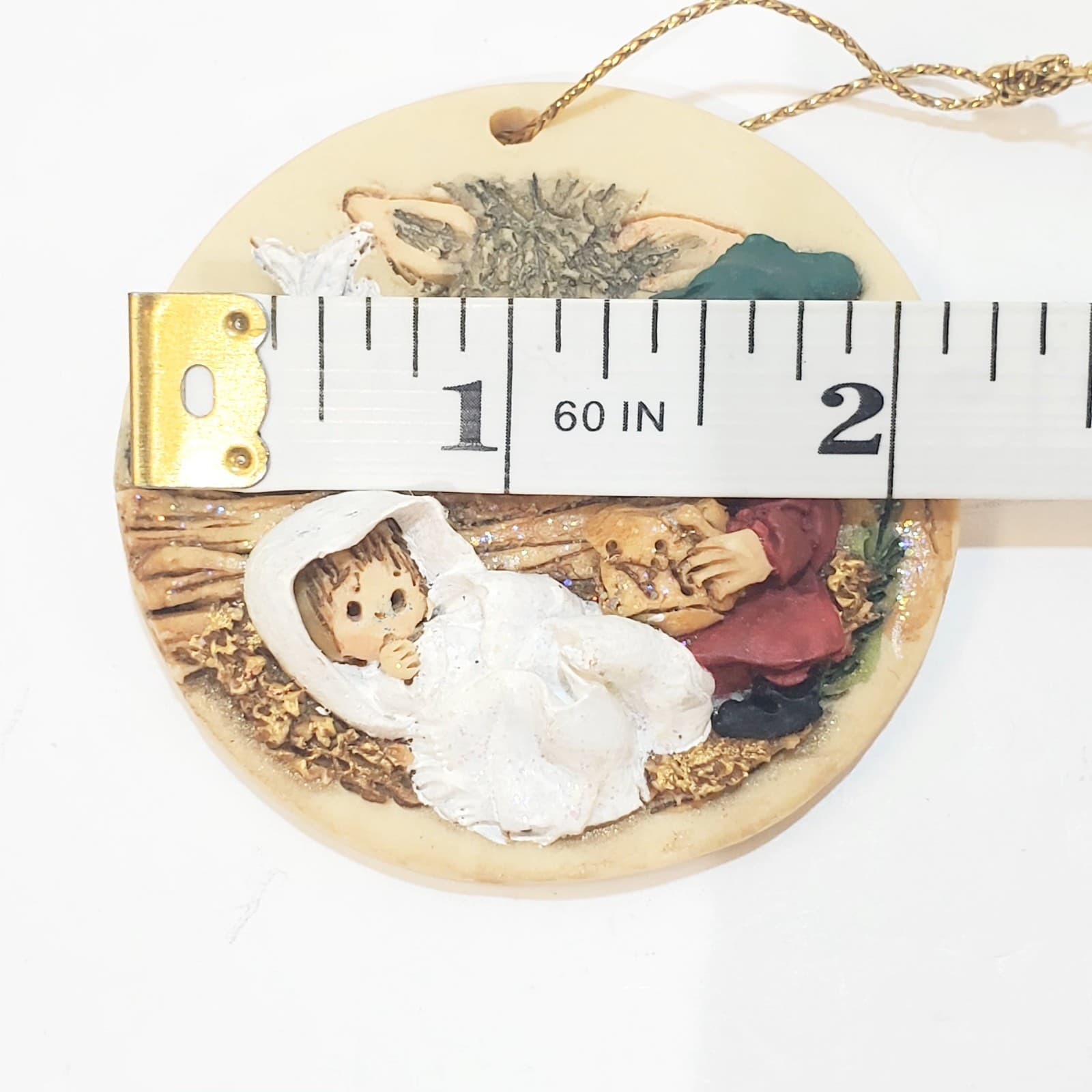 Vintage Lot of 2 LaBerge 90' s Limited Edition Christmas Ornaments Nativity - Thumbnail 7